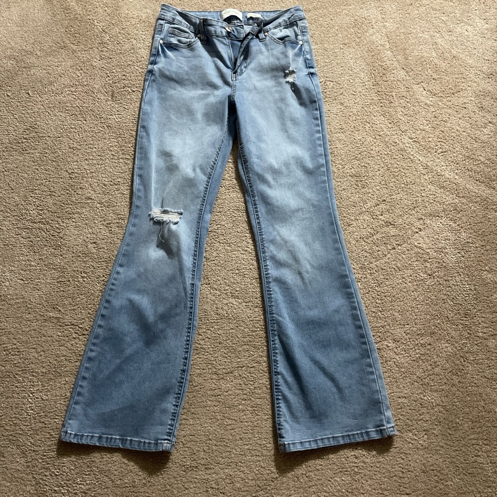 Celebrity Pink Blue Flare Wide Leg Jeans